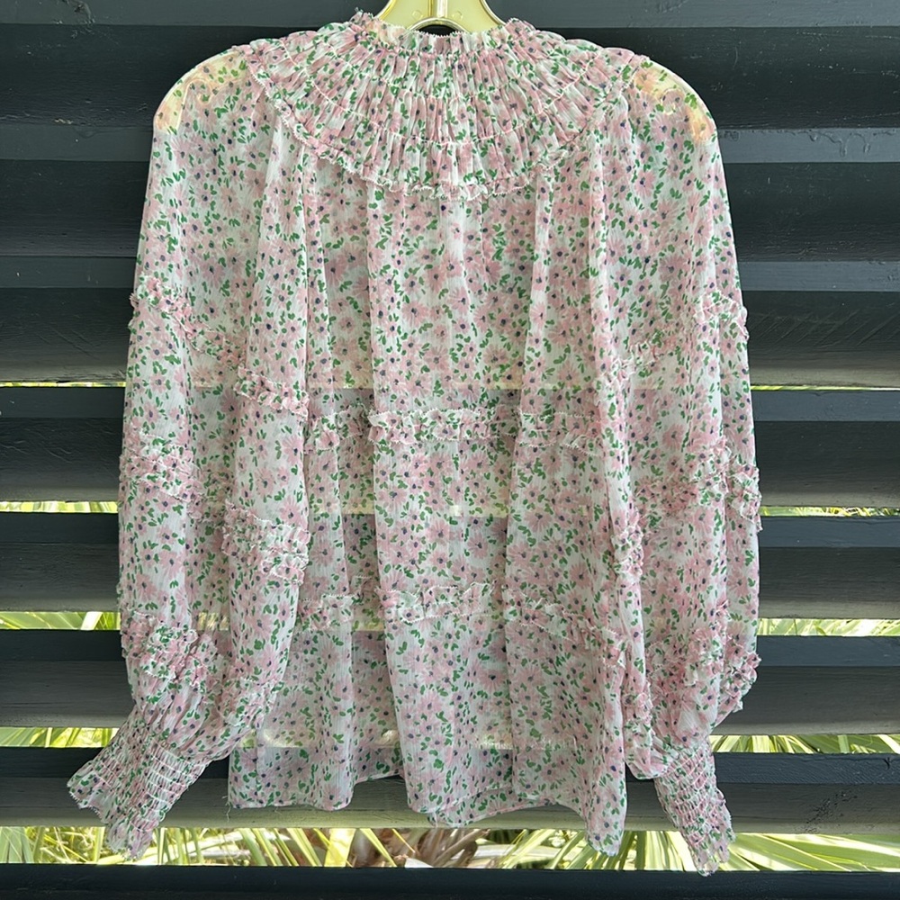 Alice + Olivia Floral Top - Picture 7 of 8